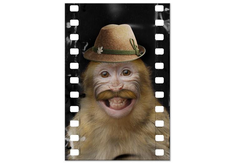 Canvas Monkey In Hat (1 Part) Vertical