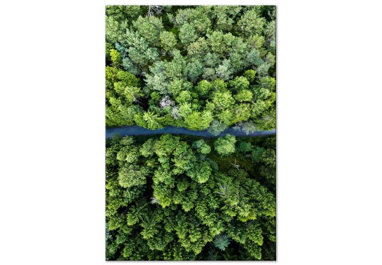 Canvas Road Through Forest (1 Part) Vertical