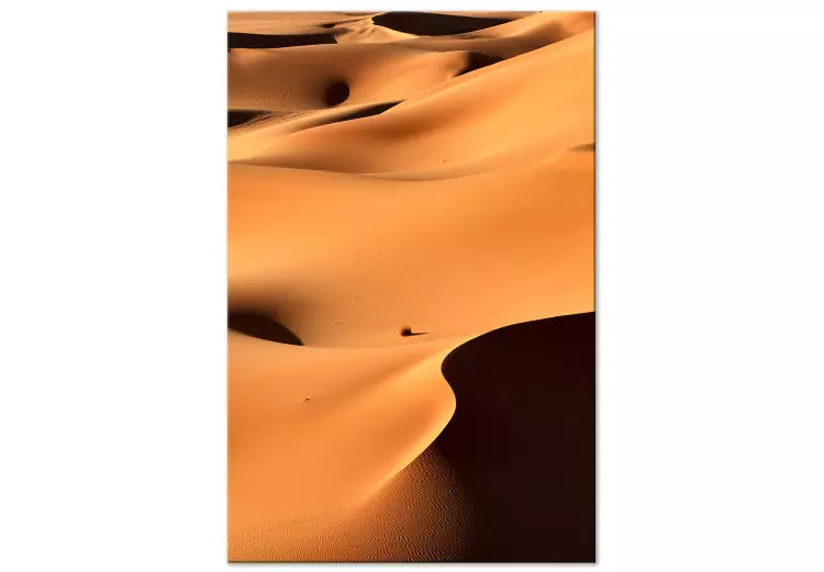 Canvas Moroccan sand - a minimalist, monochrome landscape with sand