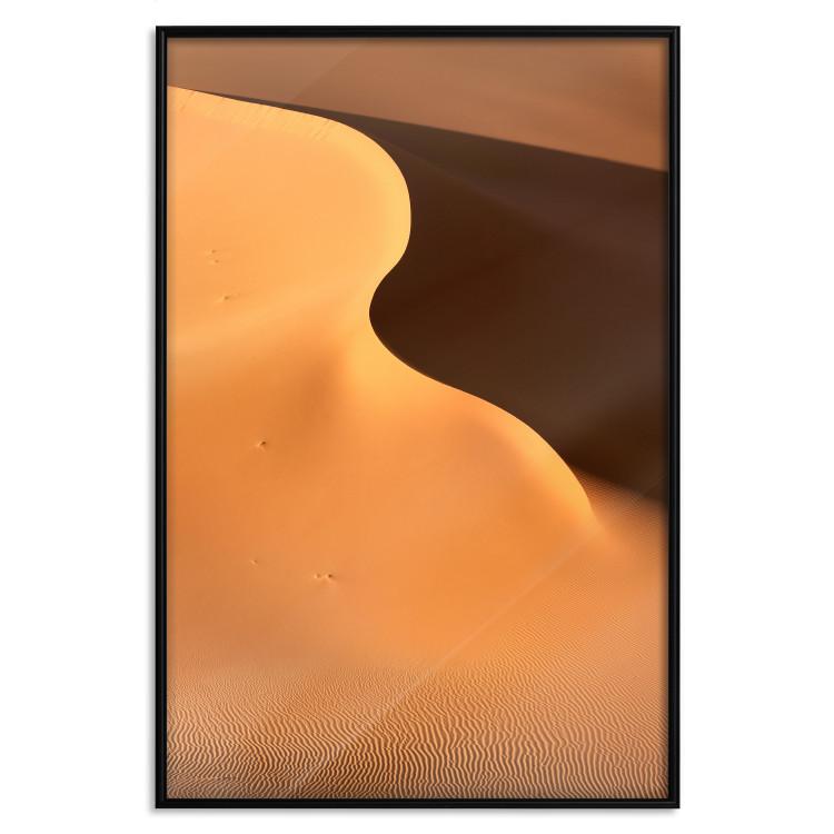 Poster Sand Wave - warm landscape of a hot desert somewhere in Morocco