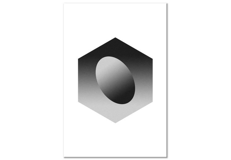 Canvas Egg in a Hexagon (1 Part) Vertical