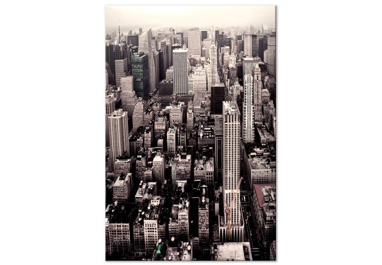 Canvas Manhattan In Sepia (1 Part) Vertical