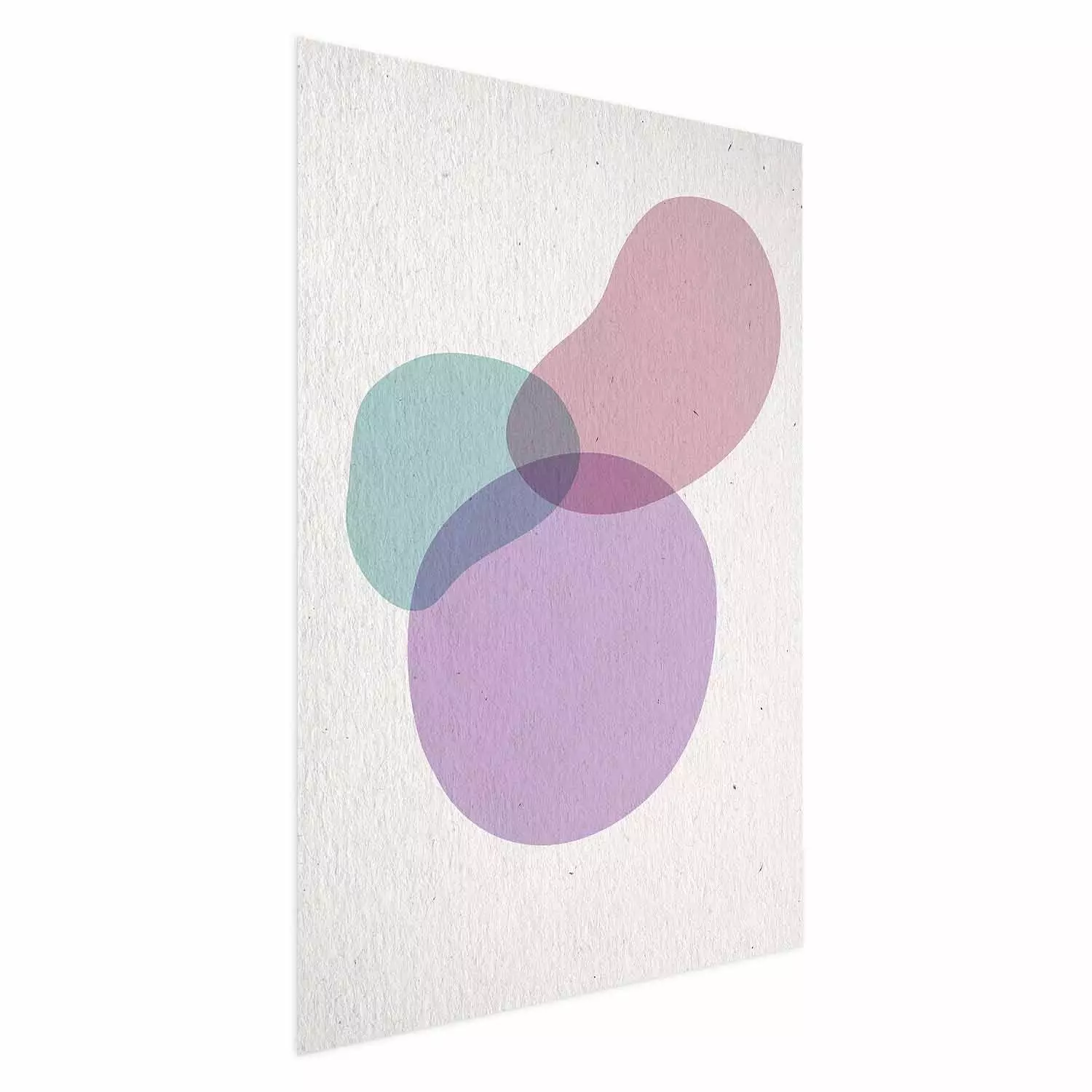 Wall Poster Mix of Colors - abstraction with colorful irregular shapes