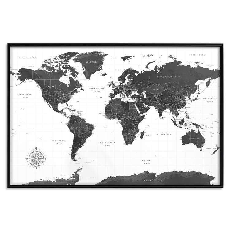 Poster Monochrome Map [Poster]