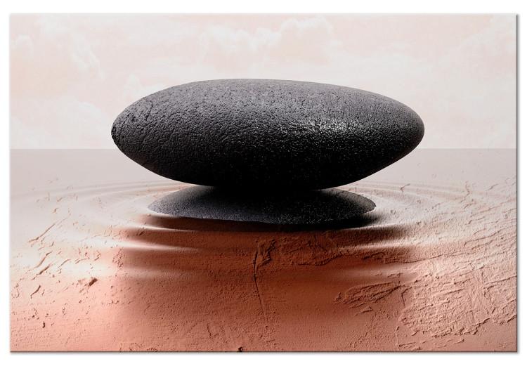 Canvas Whispers of the Orient (1-part) - Stone in Zen Harmony with Nature