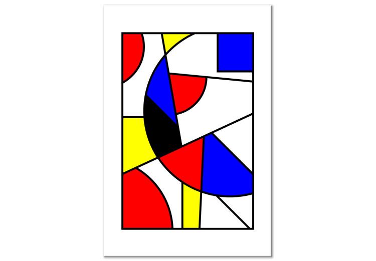 Canvas Modernist Burst of Colors (1-part) - Geometry in Vibrant Hues