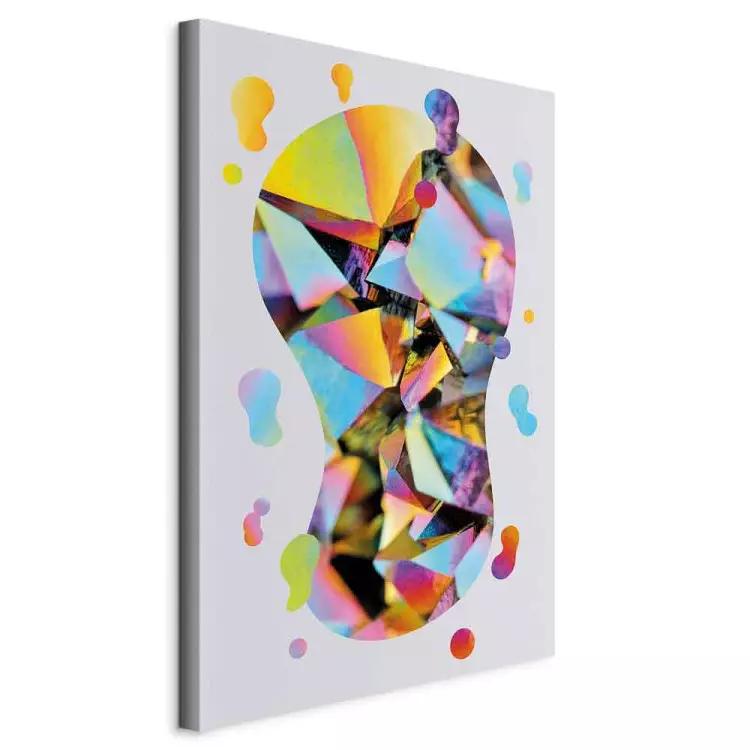 Rainbow abstraction - colorful shape with non-obvious geometry
