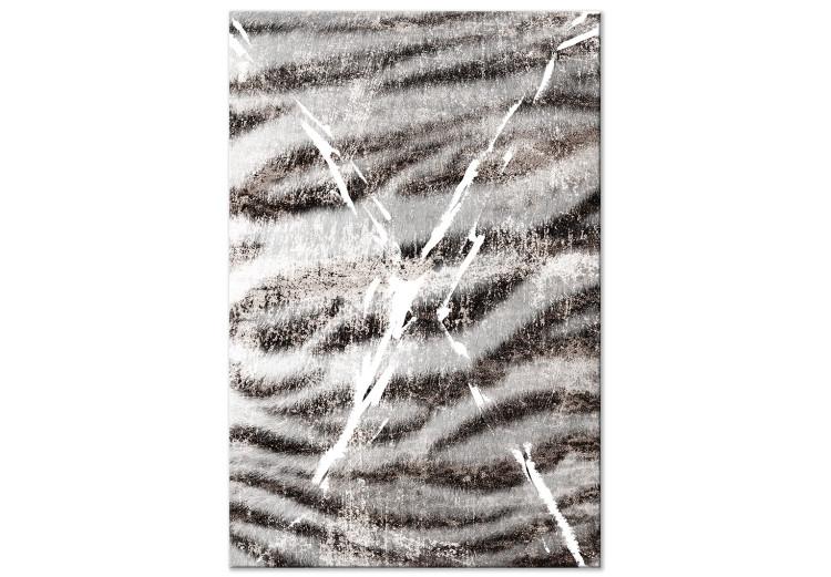 Canvas Tiger hair - animal texture detail in gray and white shades