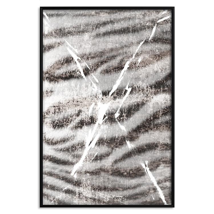 Poster Tiger Stripes - unique black and white composition with an animal motif
