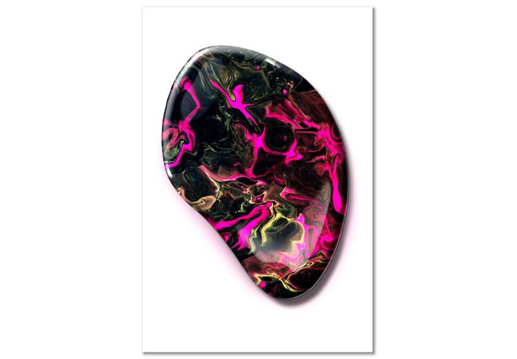Canvas Magic stone - an abstract, colorful mineral on a white background