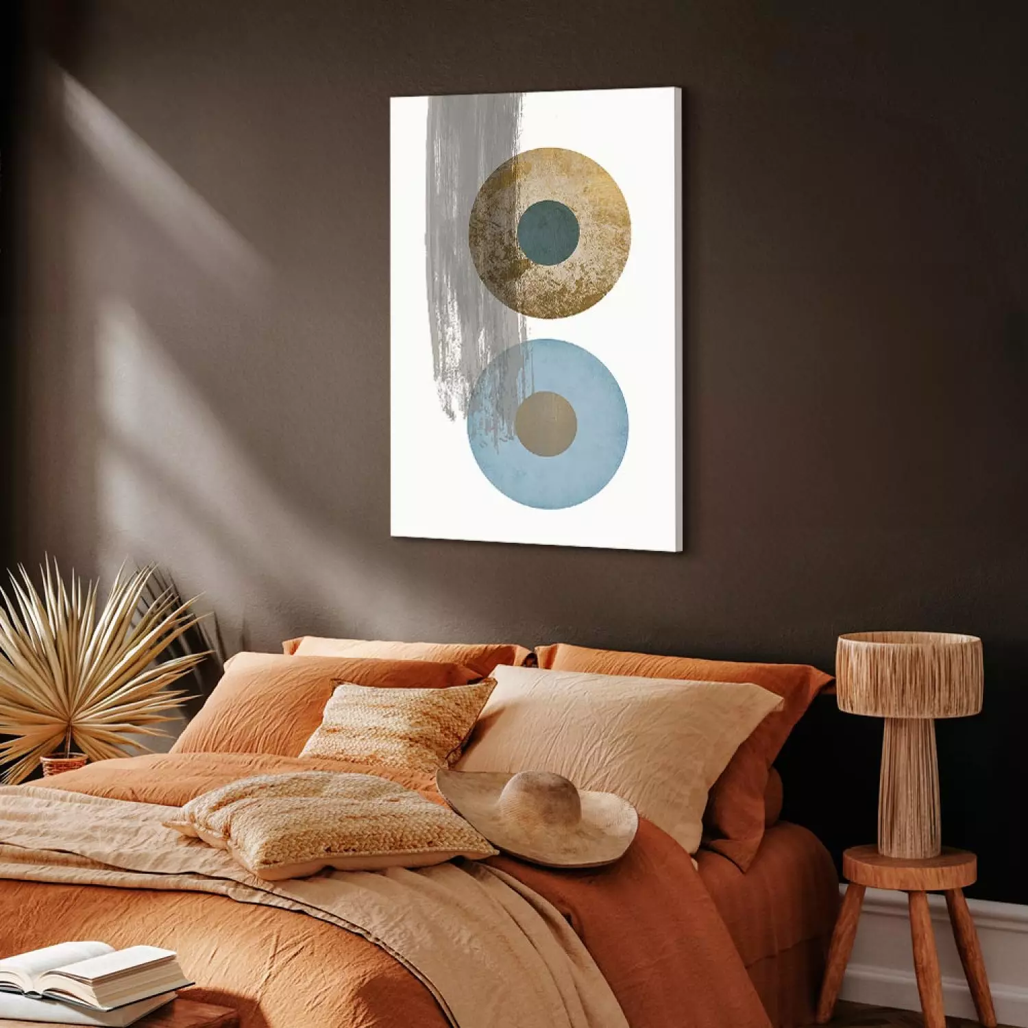 Canvas Art Print Colors of Shapes in Art - Geometric Circles Abstraction