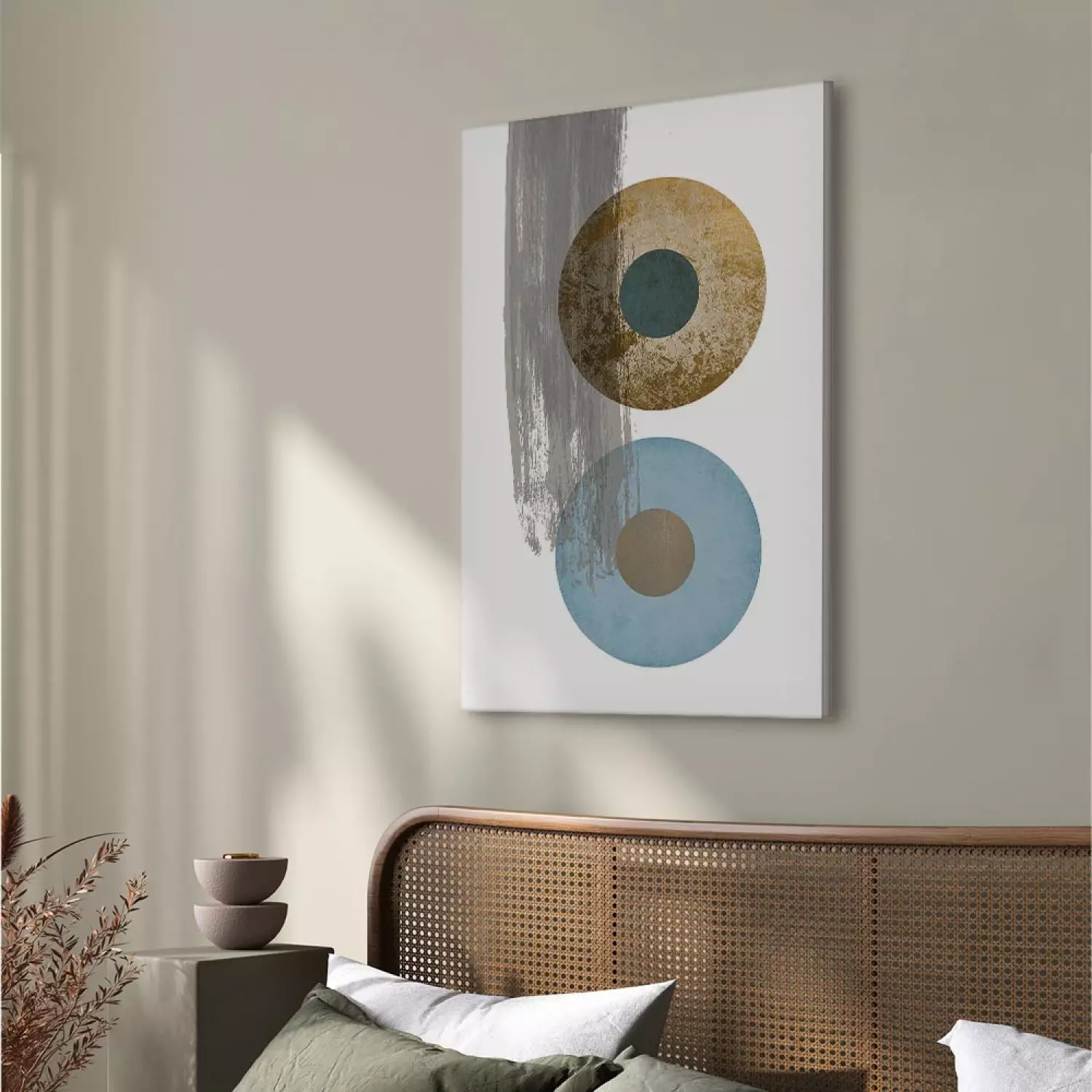 Canvas Art Print Colors of Shapes in Art - Geometric Circles Abstraction