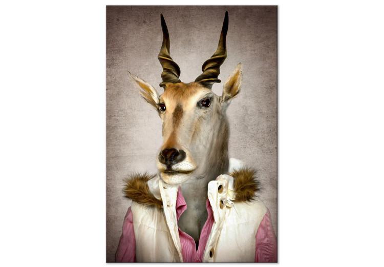 Canvas Human Antelope - a fancy portrait of an animal in human clothes
