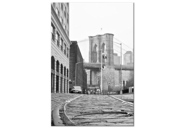 Canvas Brooklyn Bridge - an landmark of New York and architecture in the USA