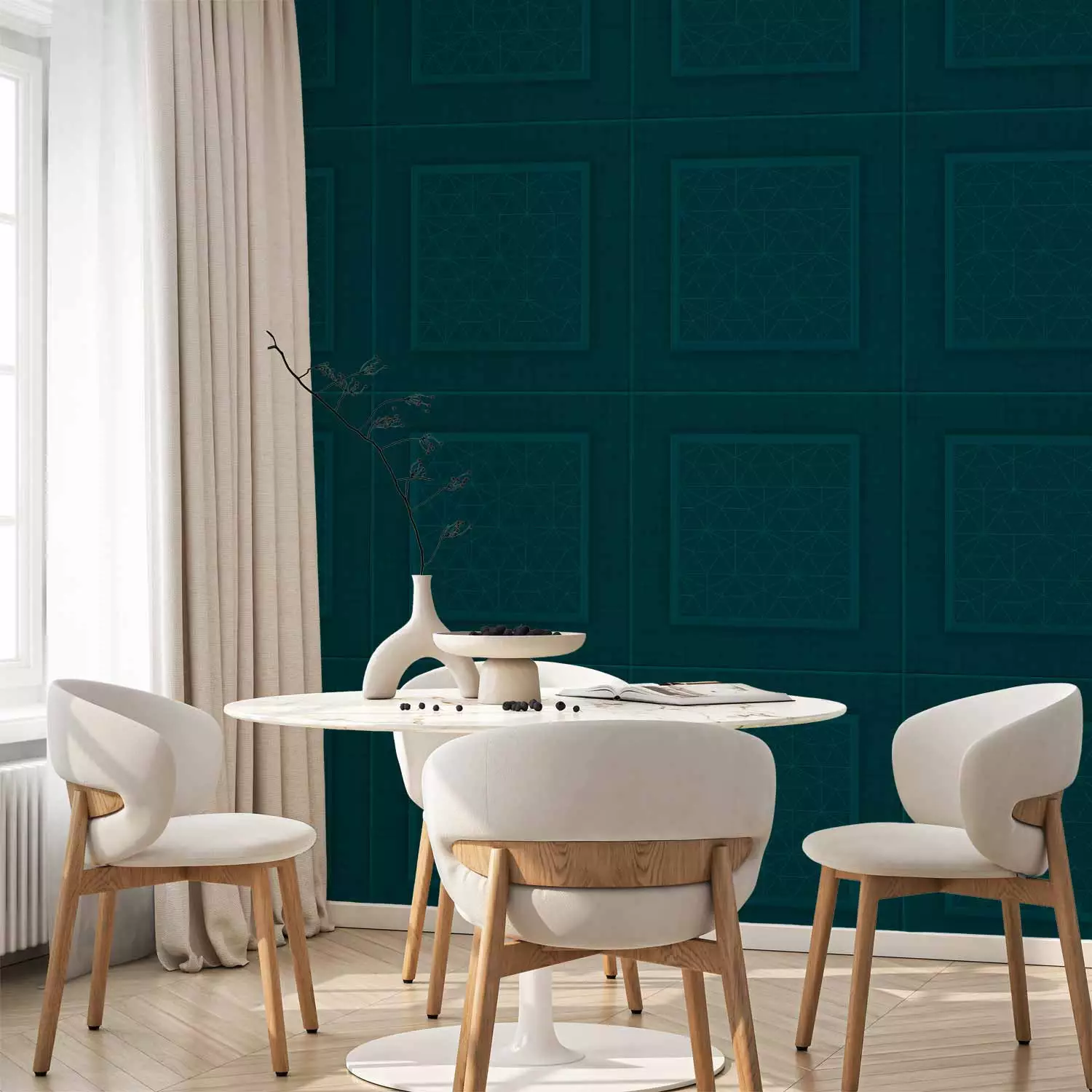Modern Wallpaper Patterned Makeup (Green)