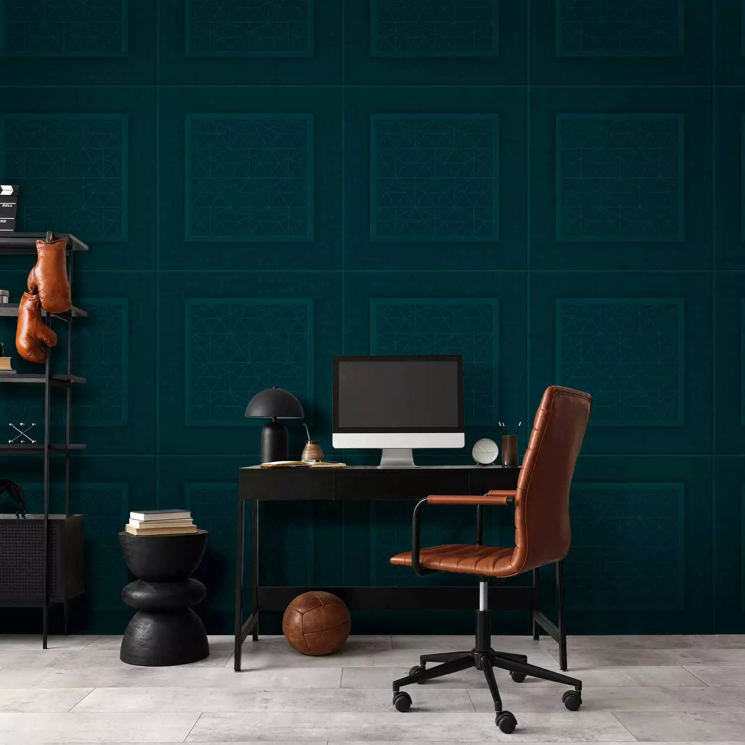 Modern Wallpaper Patterned Makeup (Green)