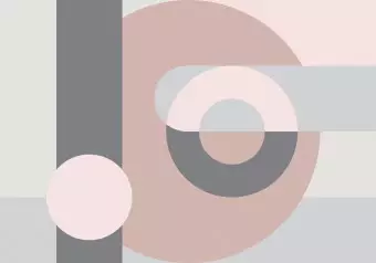 Wall Mural Geometric Wreath (Pink) Wallpaper Cropper