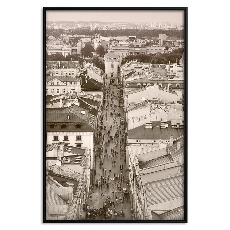 Poster Krakow: Floriańska Street - view of the architecture of the Polish city