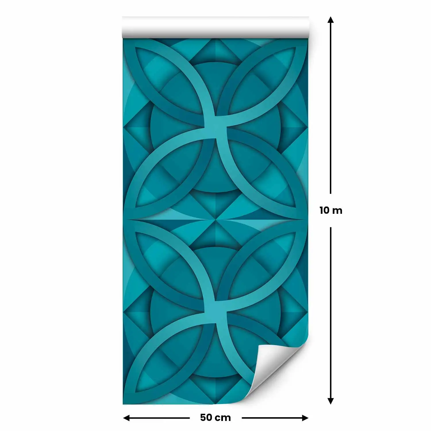 turquoise geometric wallpaper