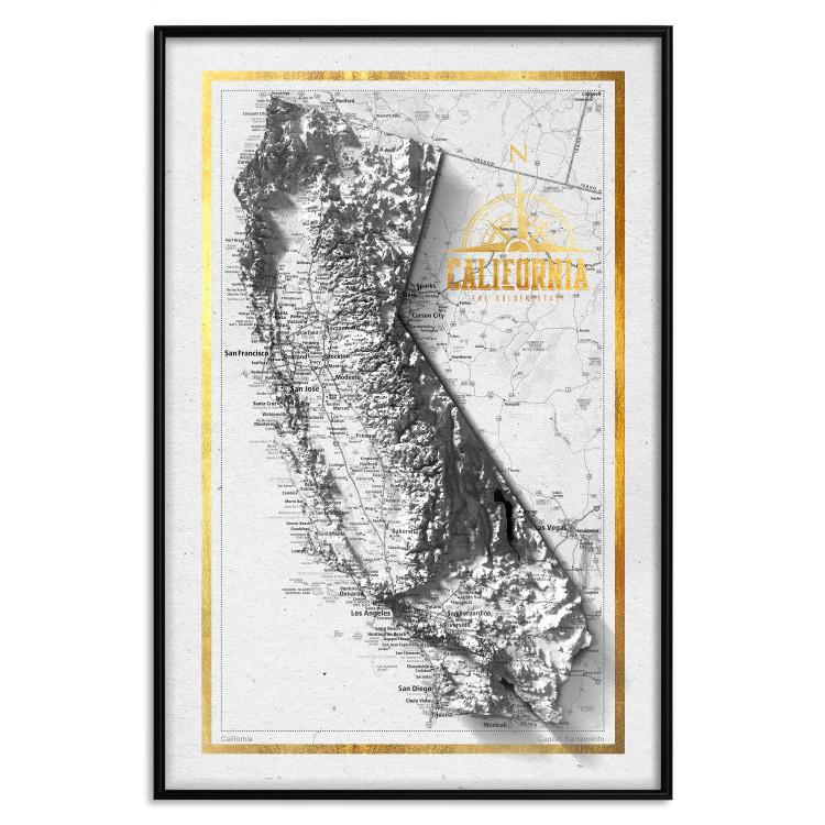 Poster Isometric Map: California [Poster]