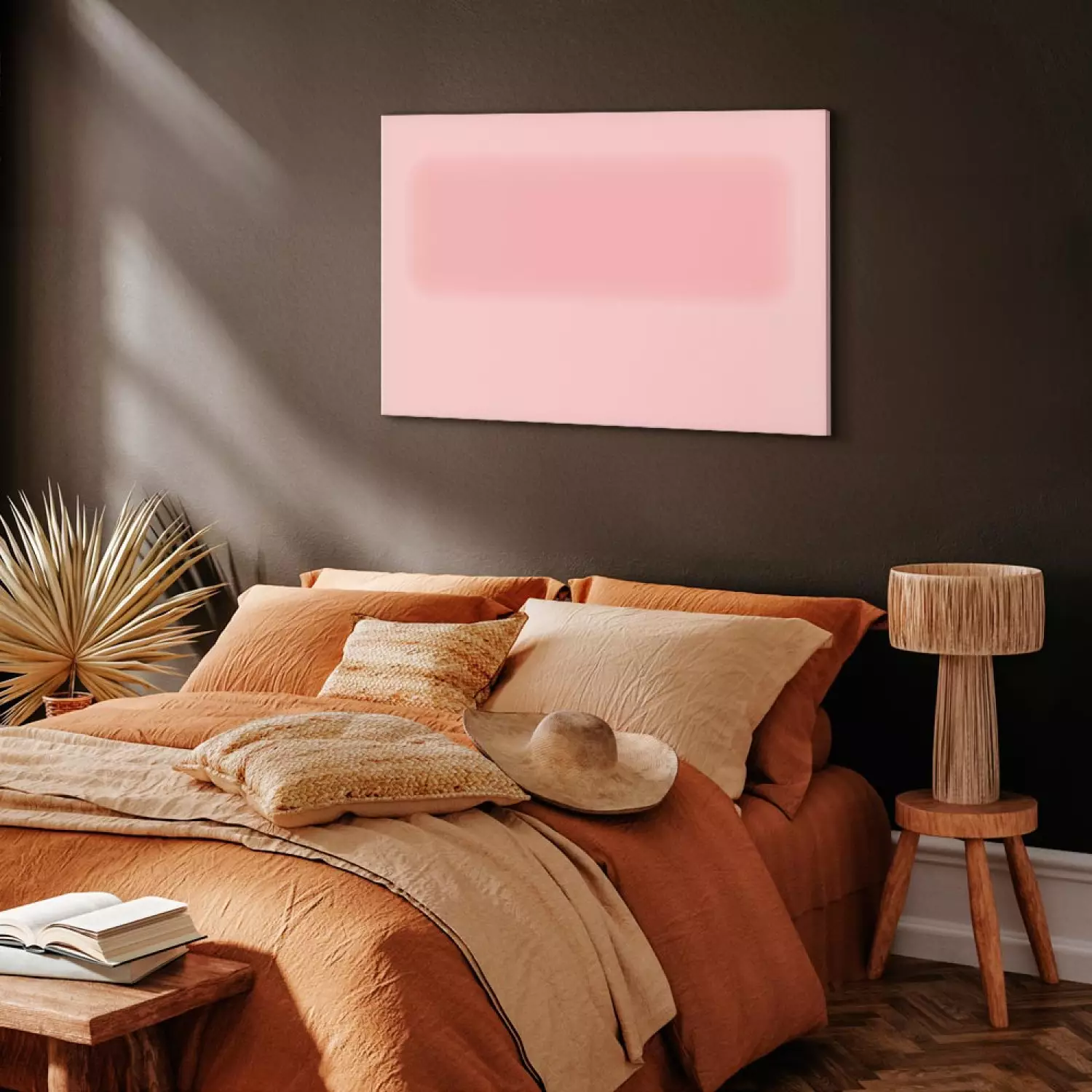 Canvas Print Cotton candy heaven - an abstract composition of two shades of pink