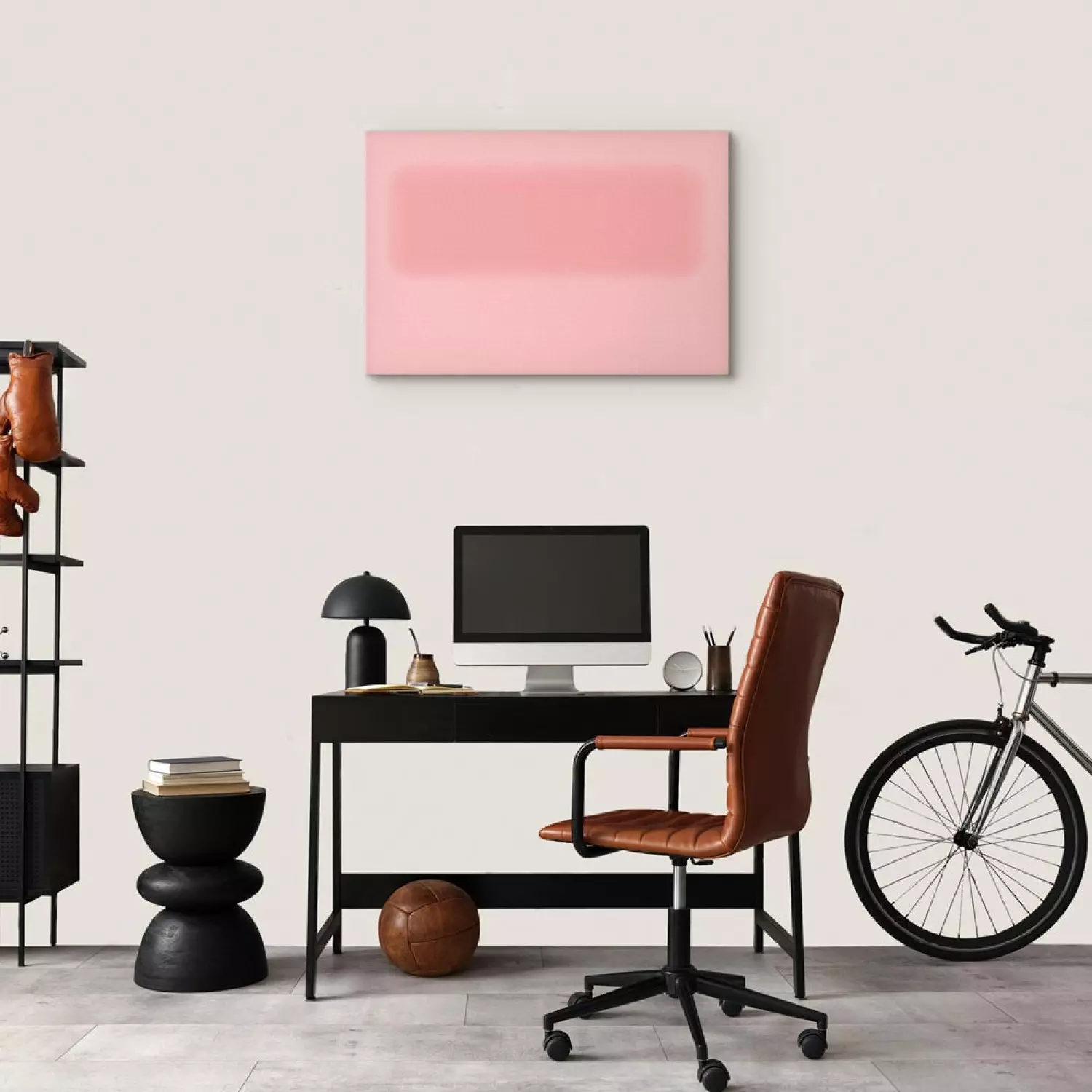 Canvas Print Cotton candy heaven - an abstract composition of two shades of pink