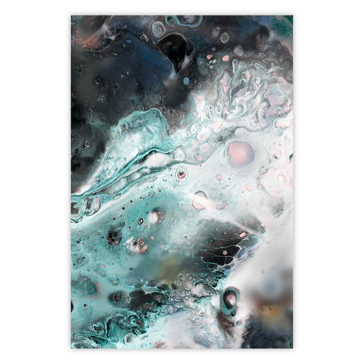 Poster Marine Elements - artistic abstraction in streaks in a modern style