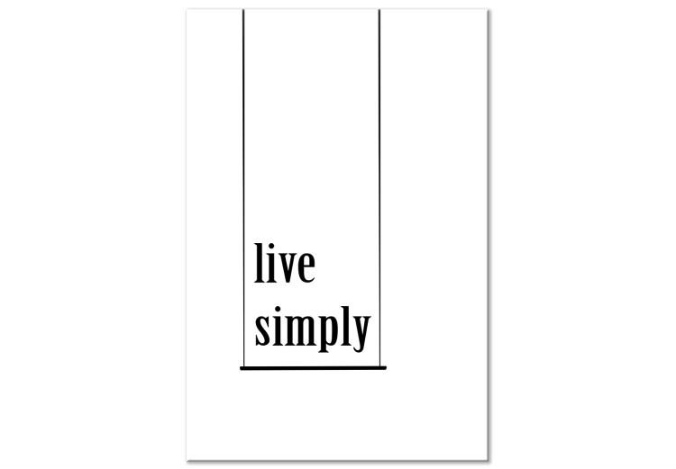 Canvas A way to keep it simple - a motivational inscription in English