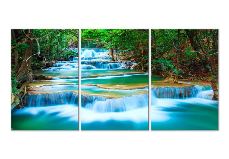 Canvas Waterfall in Kanchanaburi (3 Parts)