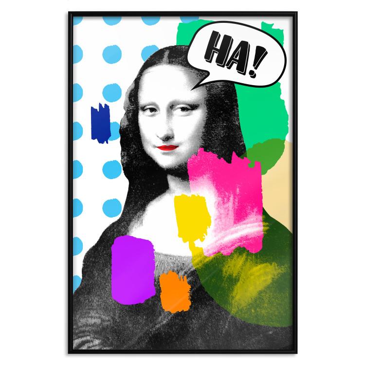 Poster Mona Lisa Pop Art - portrait of a woman in an abstract colorful motif