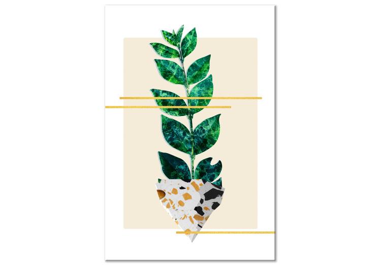 Canvas Botanical cutout - abstract, minimalist botanical collage