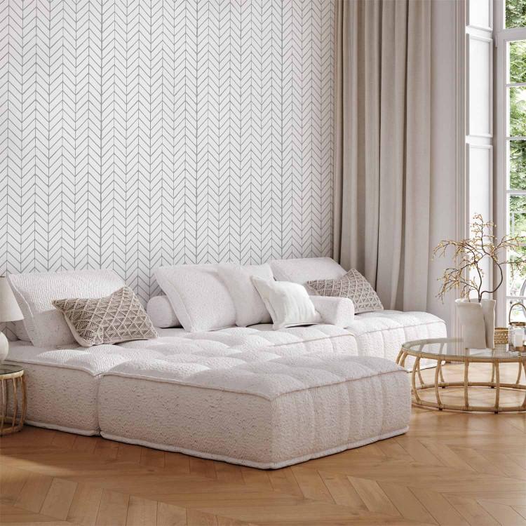 Wallpaper Harmony of Patterns (Grey)