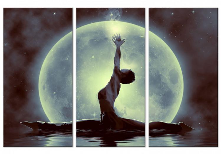 Canvas Lunar dancer - a ballerina theme against the background with moon