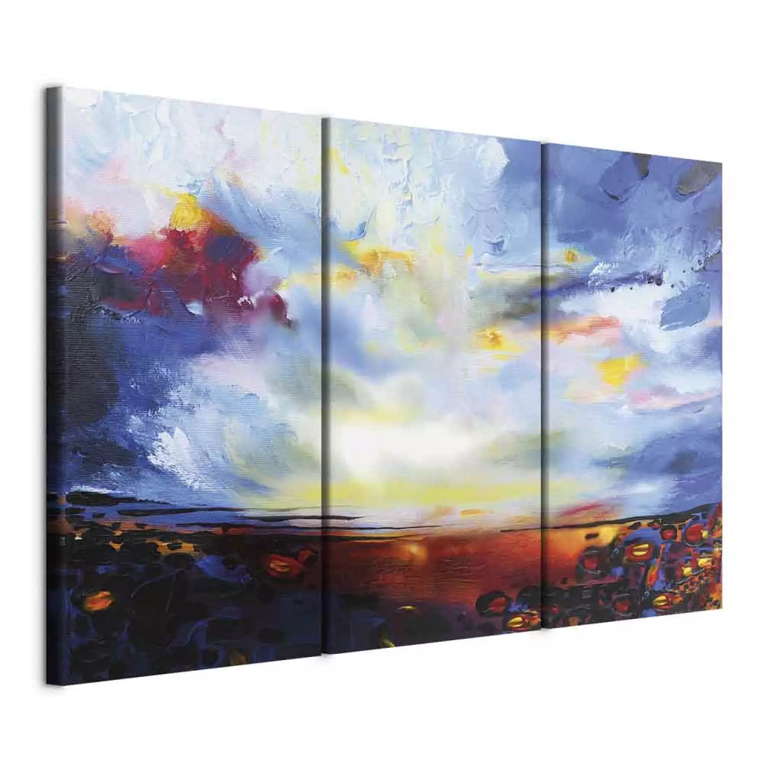 Canvas Art Print Colourful Sky (3-piece)