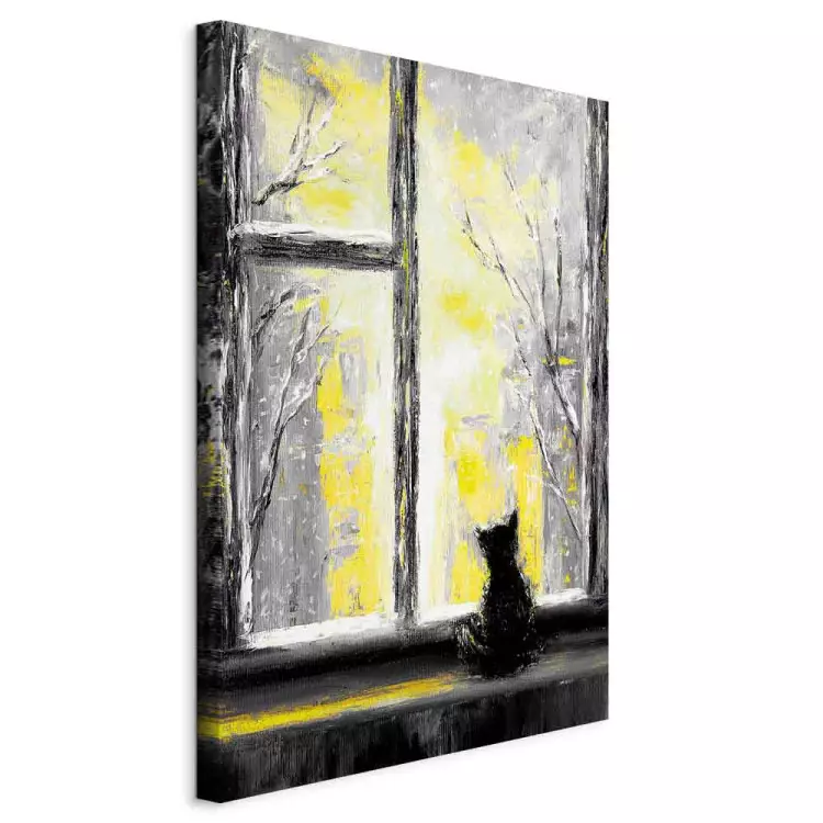 Longing Kitty (1 Part) Vertical Yellow