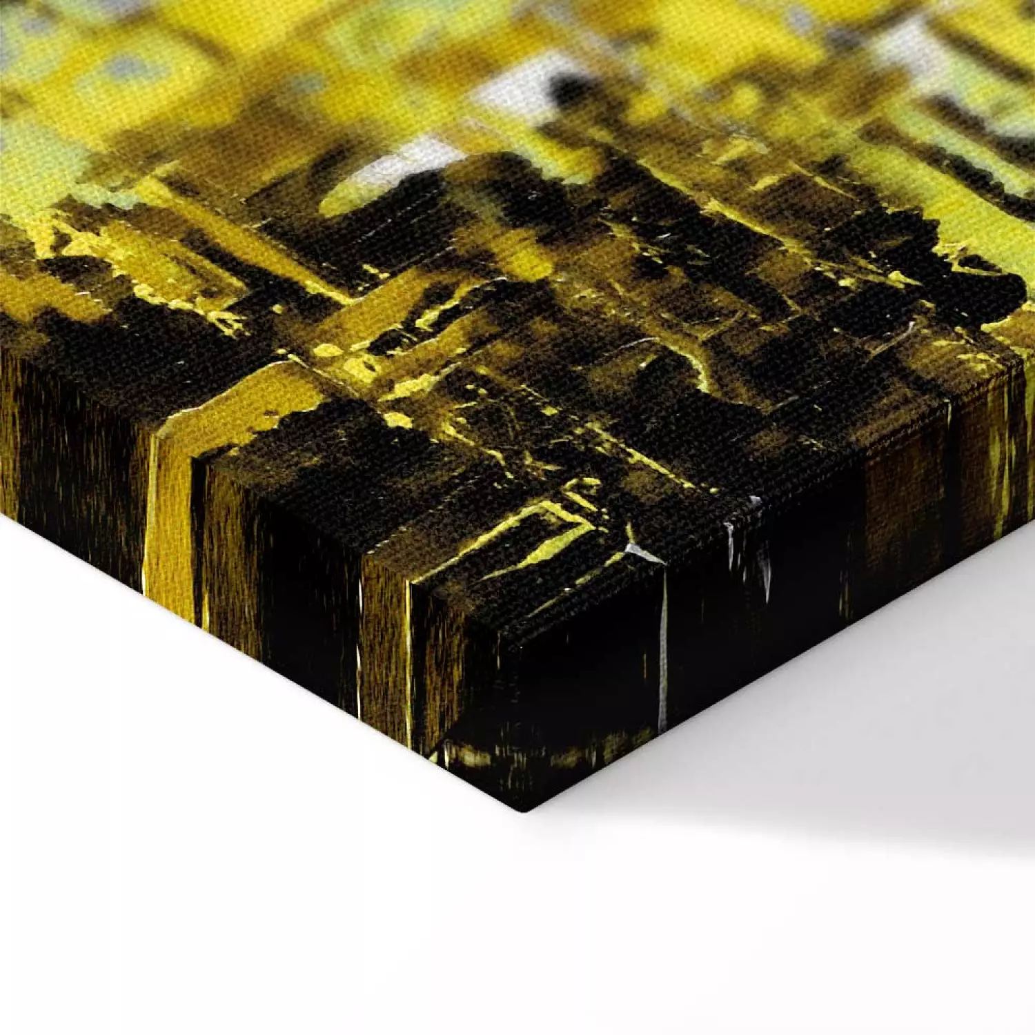Canvas Print Lovers in Colour Vertical Yellow