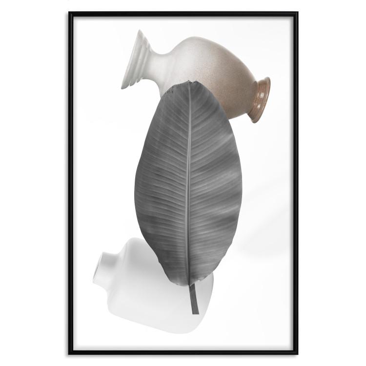 Poster Craft Power - still life of leaves and vases in abstract motif
