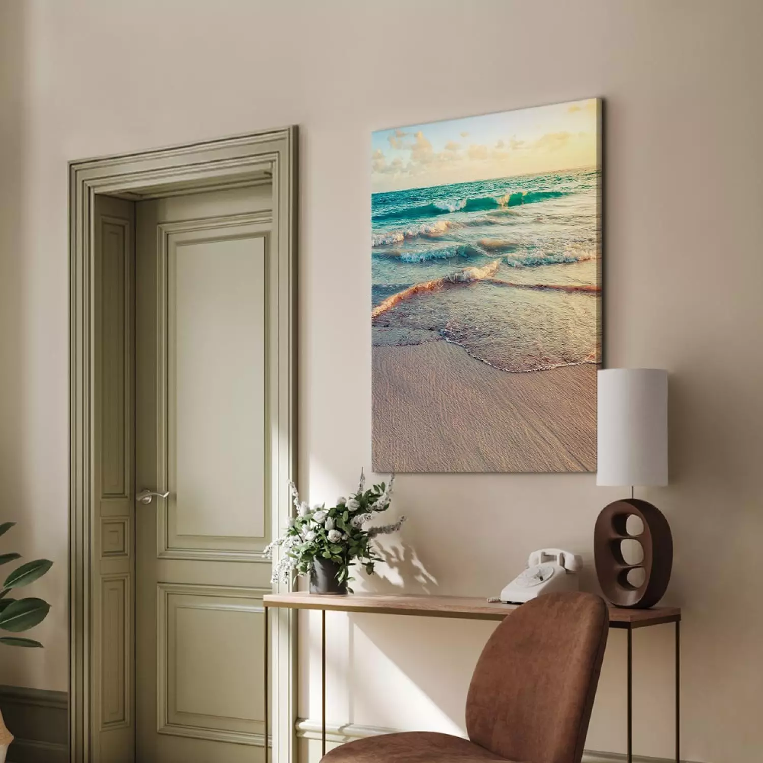 Canvas Art Print Warm Morning Vertical