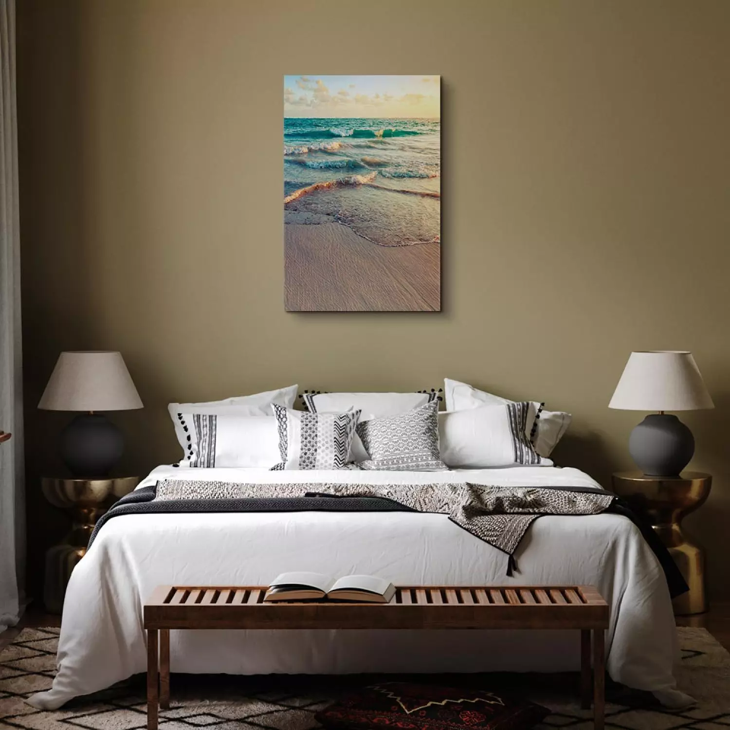 Canvas Art Print Warm Morning Vertical