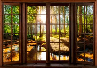 Wall Mural Forest Terrace Wallpaper Cropper