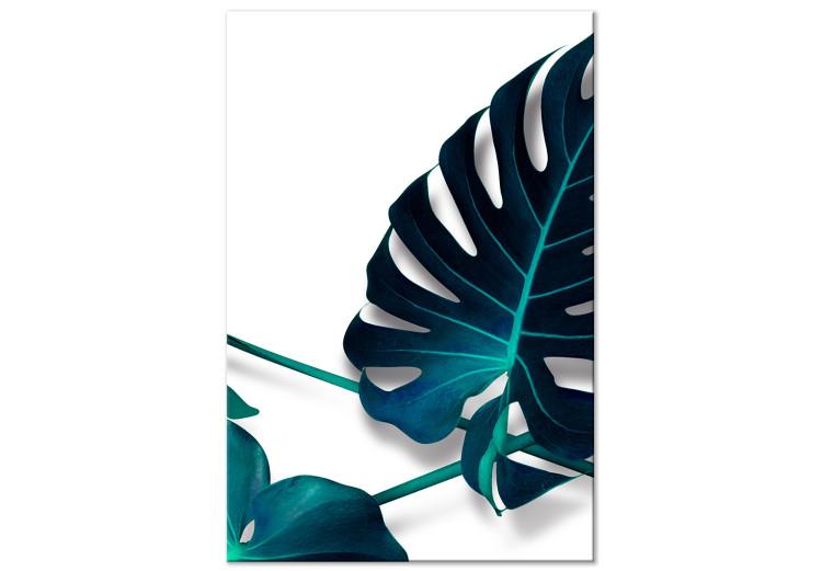 Canvas Monstera Leaf (1-part) - Tropical Nature in a Different Dimension