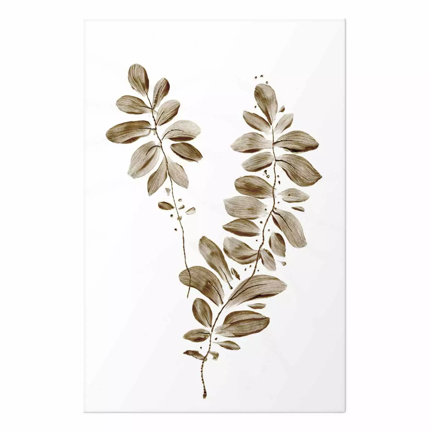 Poster August Leaves - plant in autumnal atmosphere with golden leaves