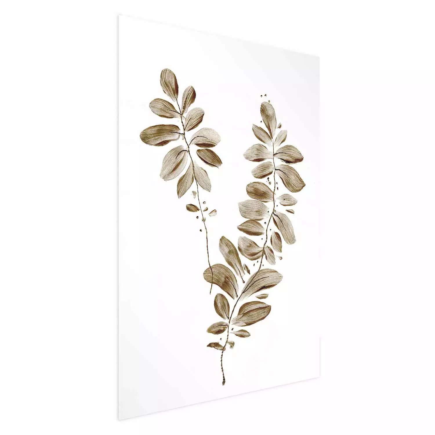 Poster August Leaves - plant in autumnal atmosphere with golden leaves