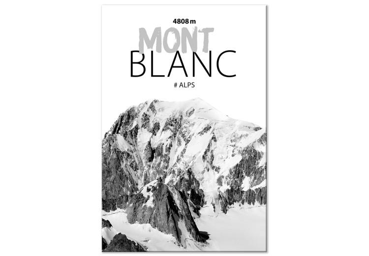 Canvas Mont Blanc (1 Part) Vertical