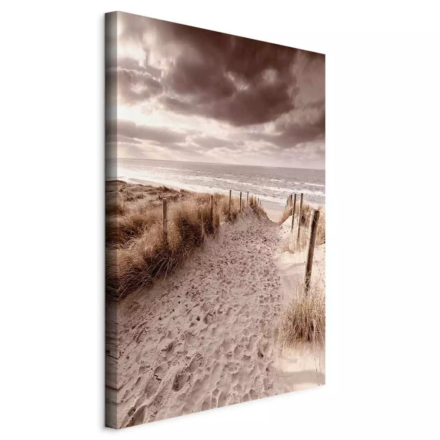 Canvas Art Print Distant Dune Vertical