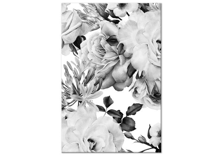 Canvas Elegant flower buds - elegant graphic with a floral motif