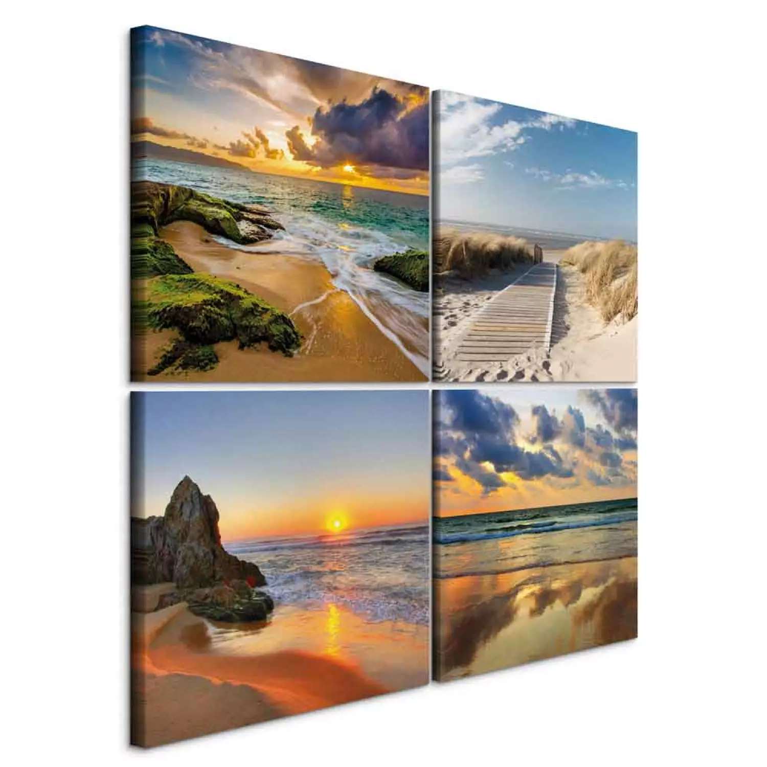 Canvas Print Calmness of the Sea (4-piece)