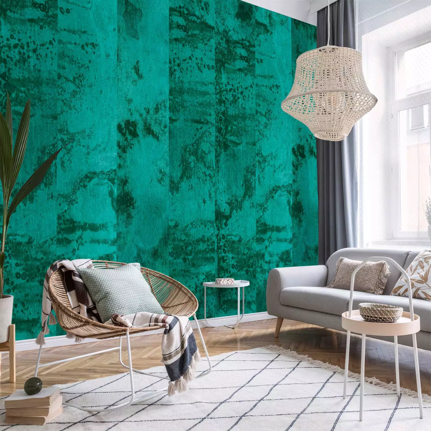MAGMA Designer Wallpaper Turquoise World - bimago