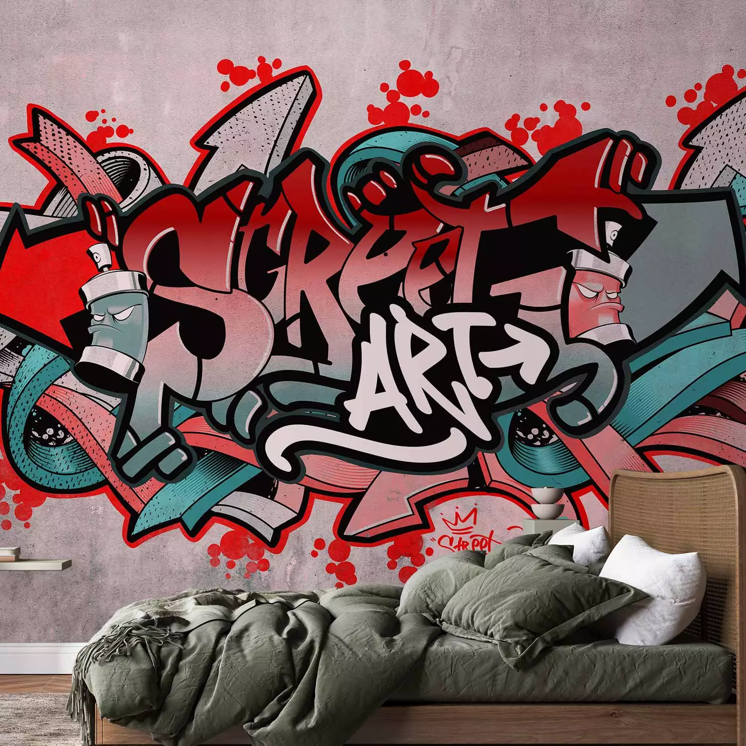Photo Wallpaper Street Classic (Red)