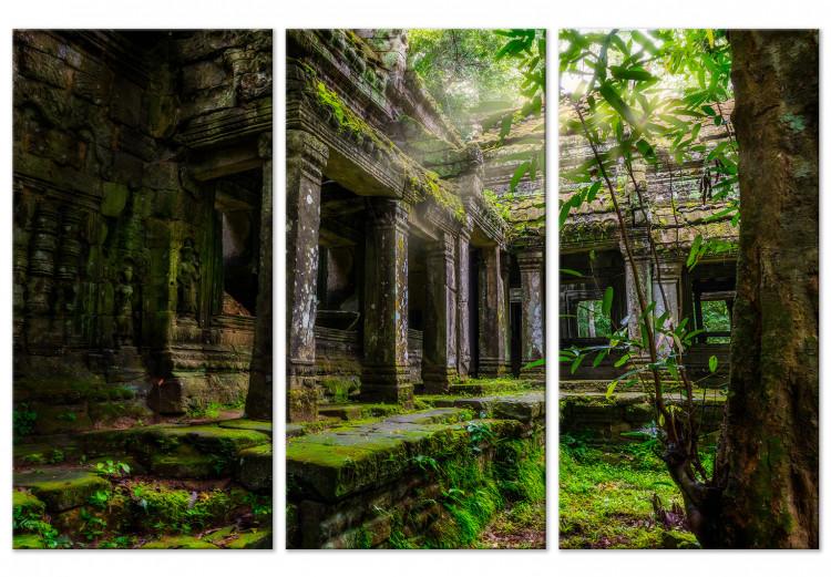 Canvas Temple of Preah Khan - Asian architecture full of plants